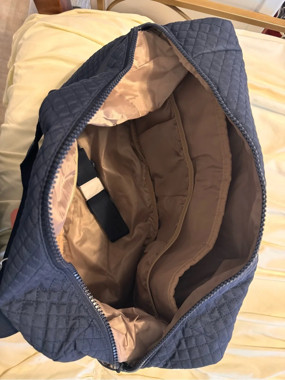 Bagsmart Quilted Navy Travel Duffel Bag